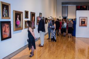 First group to see the 107 paintings by 93 different artists